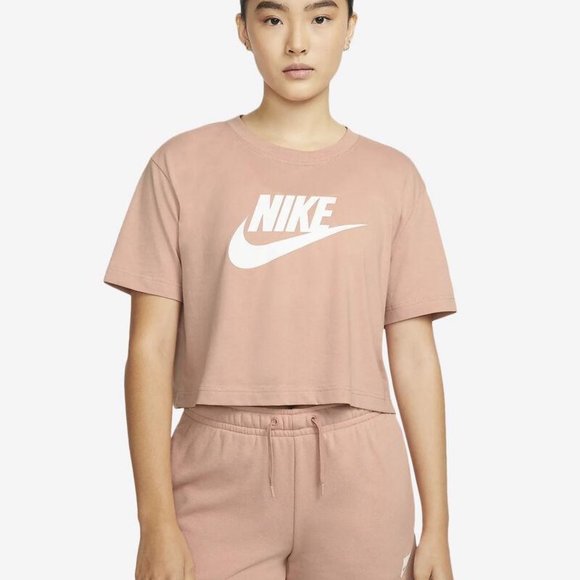 Nike Tops - New Nike Essential Icon Flash Cropped Tee BV6175-609 Women's Size XL